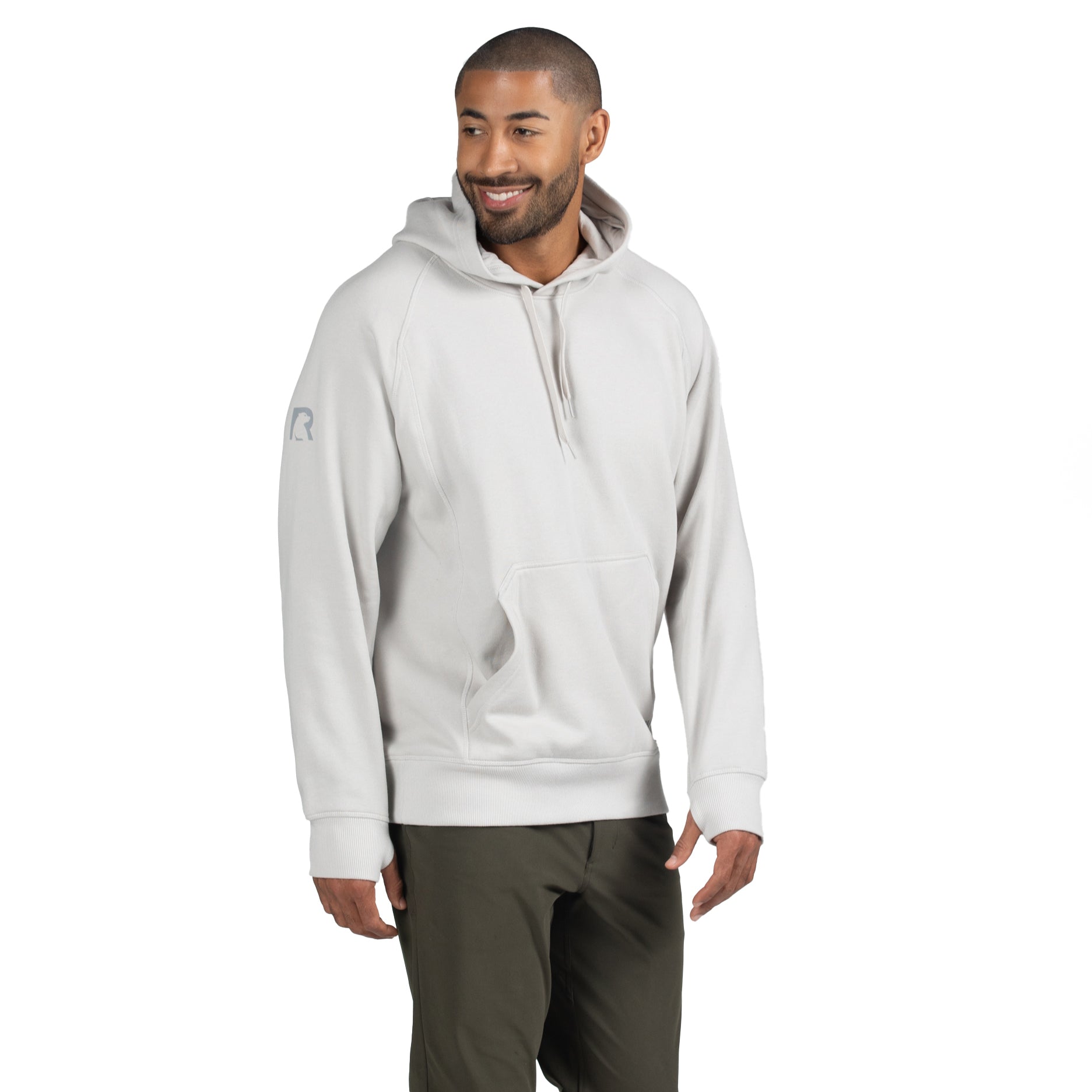 Water-Repellent Pullover Hoodie - Relaxed Fit